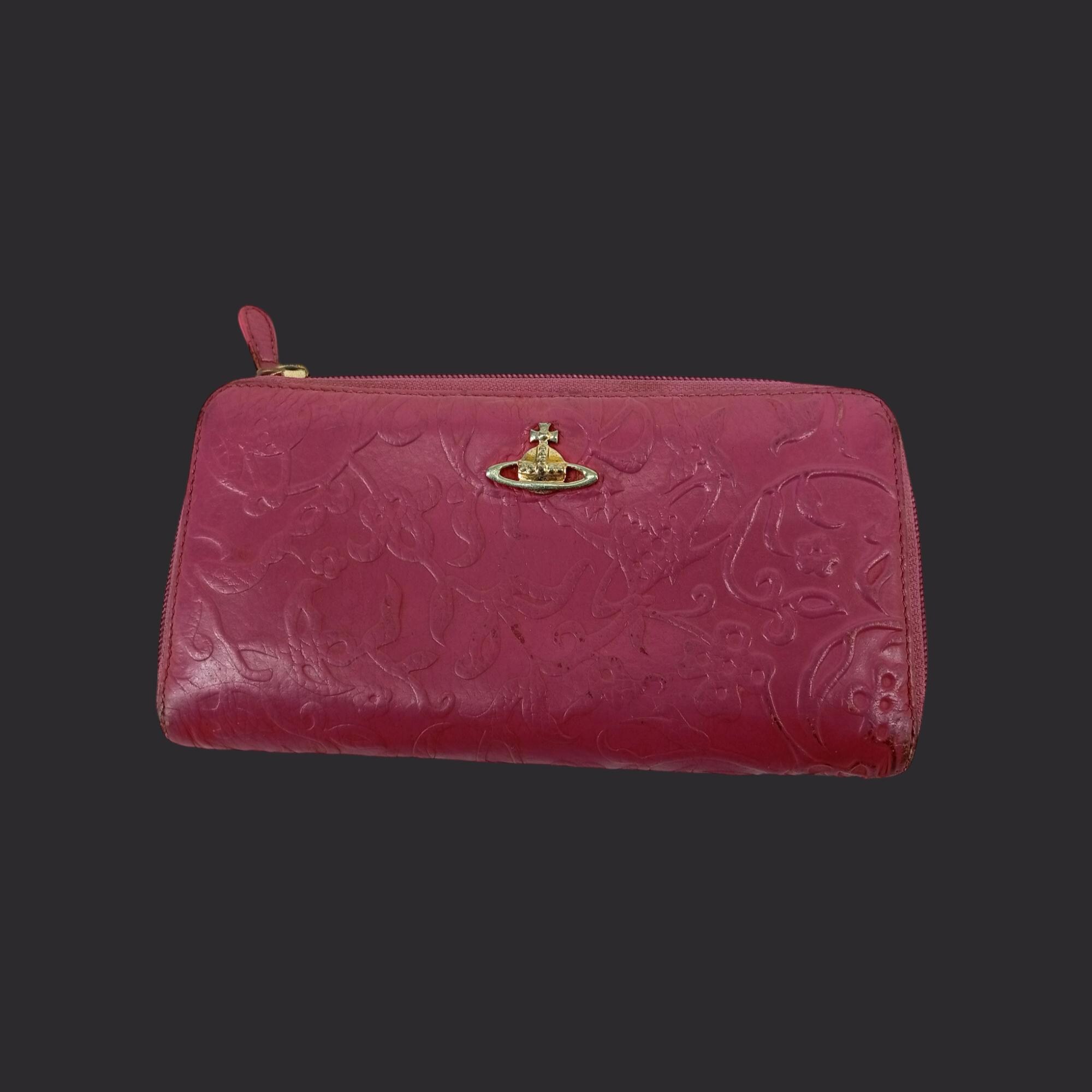 【関税&送料込】Vivienne Westwood Printed Leather Wallet Vivienne Westwood Leather Wallet With Snake-Print Appliqué