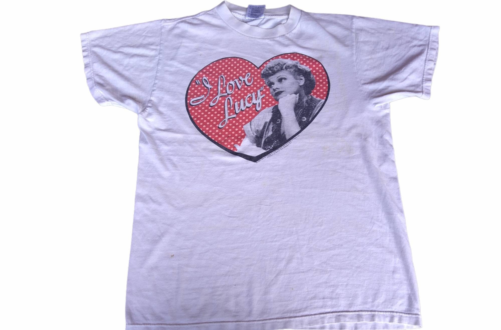 Vintage 90's Love Lucy Medium White T Shirt Drama Television