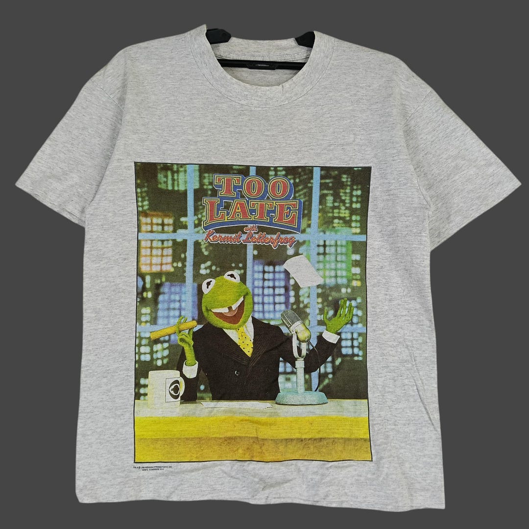 Vintage 90s Kermit Letterfrog Parody Small T-shirt Vintage 1990s