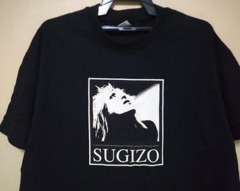 SUGIZO Tシャツ バンドT LUNA SEA X JAPAN Vintage Sugizo Japanese Musician Black Xlarge T Shirt Songwriter