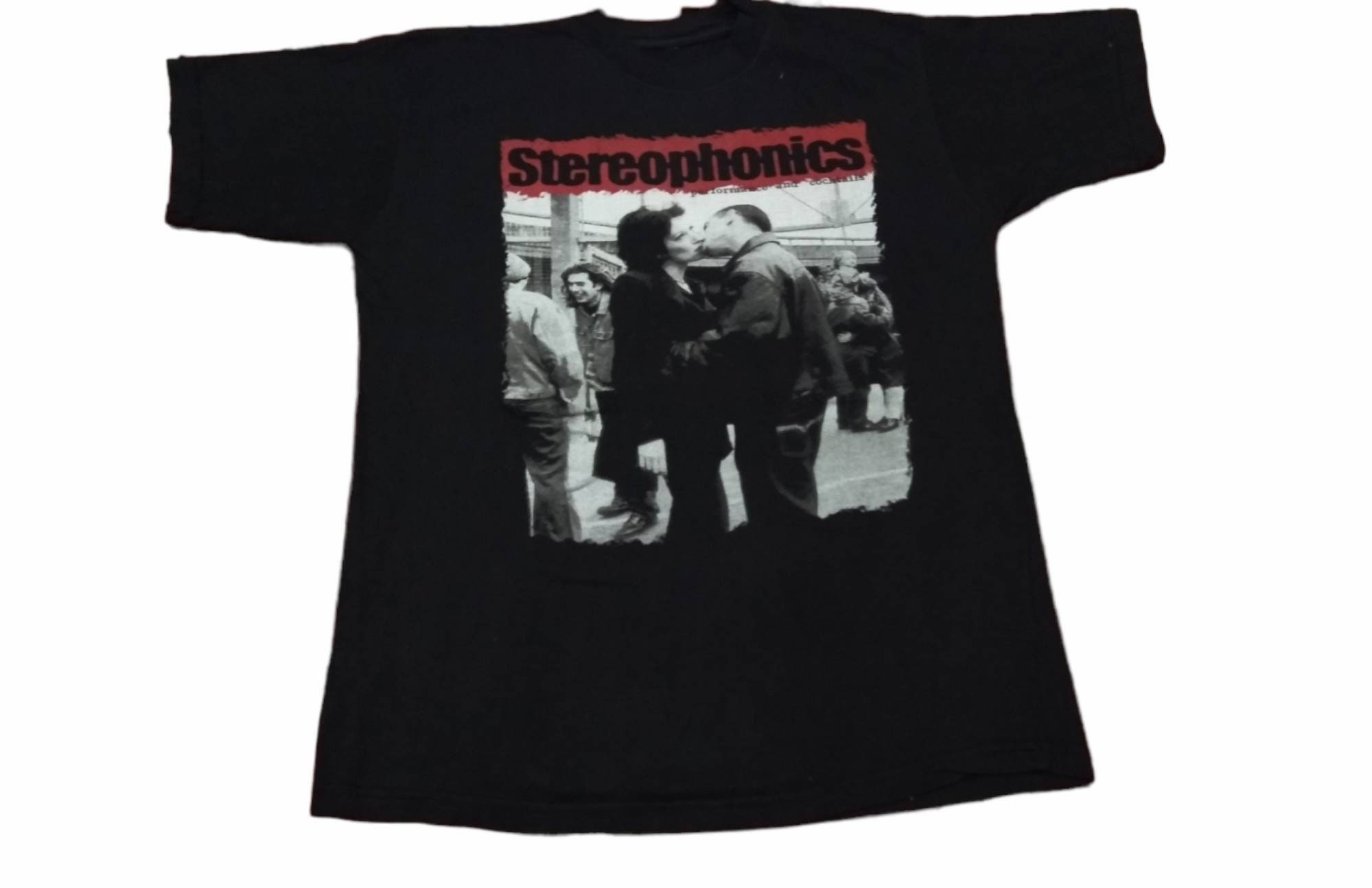 Vintage 90's Stereophonics Welsh Rock Band Black Medium T Shirt