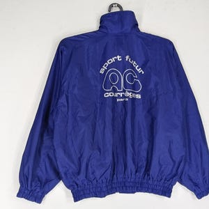 Vintage 90's Courreges Paris Sport Futur Blue Large Jacket Courreges Zipper Jacket Sportwear Sport Jacket Size L image 11