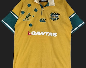 Canterbury Australian Wallabies Rugby Polo Shirt Small Rugby