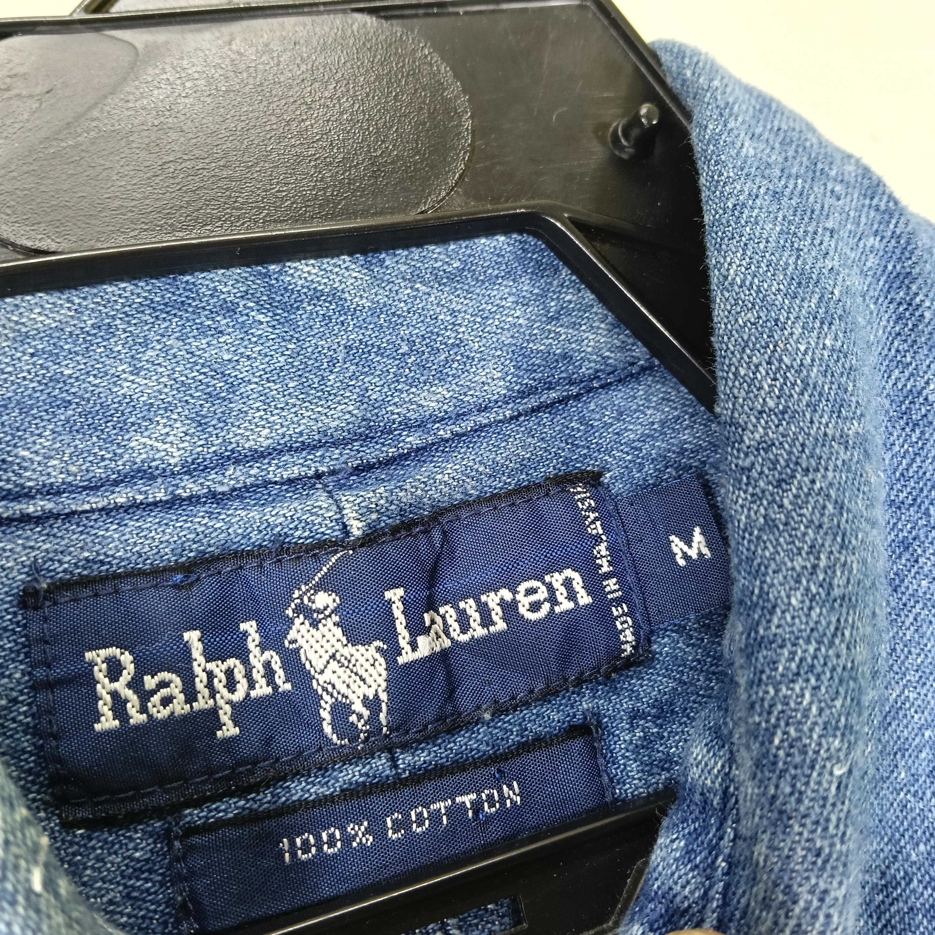 Vintage Polo Country Ralph Lauren Jeans Shirt Medium 90s Polo Pony