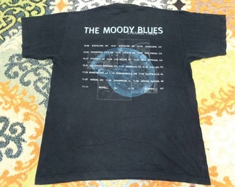 Vintage 90's the Moody Blues Band Black T Shirt - Etsy