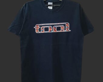 Vintage Y2K Tool American Rock Band Black Medium T Shirt Tool Band Music Genre Progressive Metal Art Rock Alternative Metal Music Size M