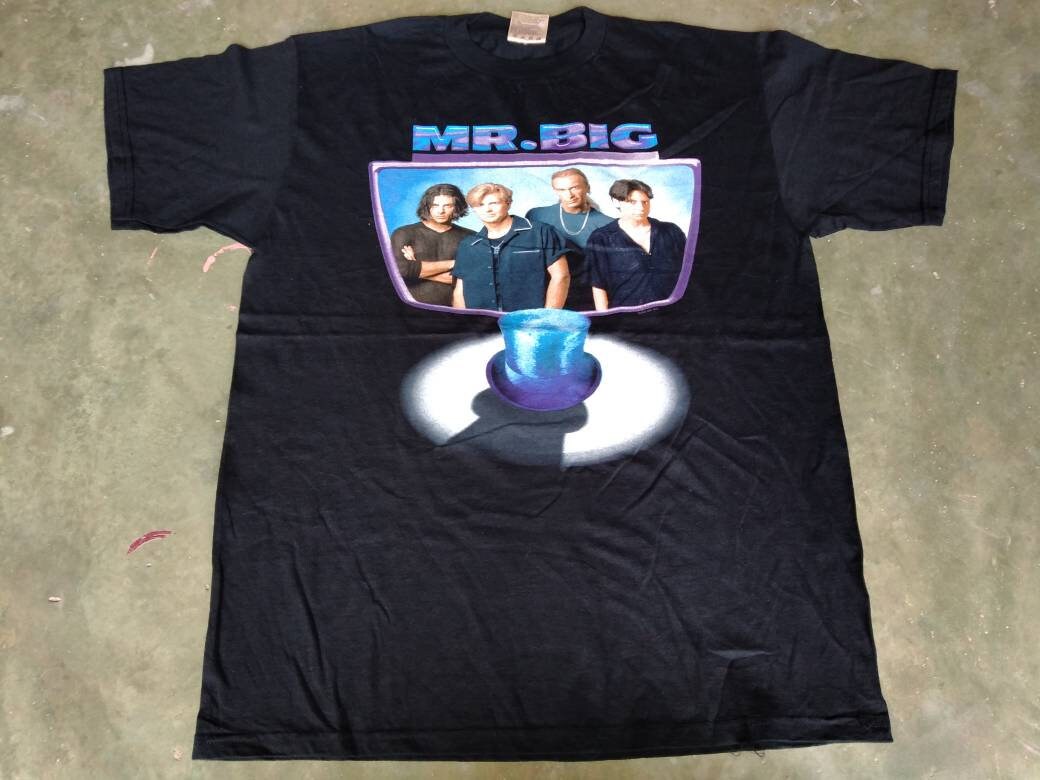 デッドストック　ヴィンテージ ロック　バンド　Tシャツ　mr big Vintage Mr Big American Rock Band Black Large T Shirt Get Over It