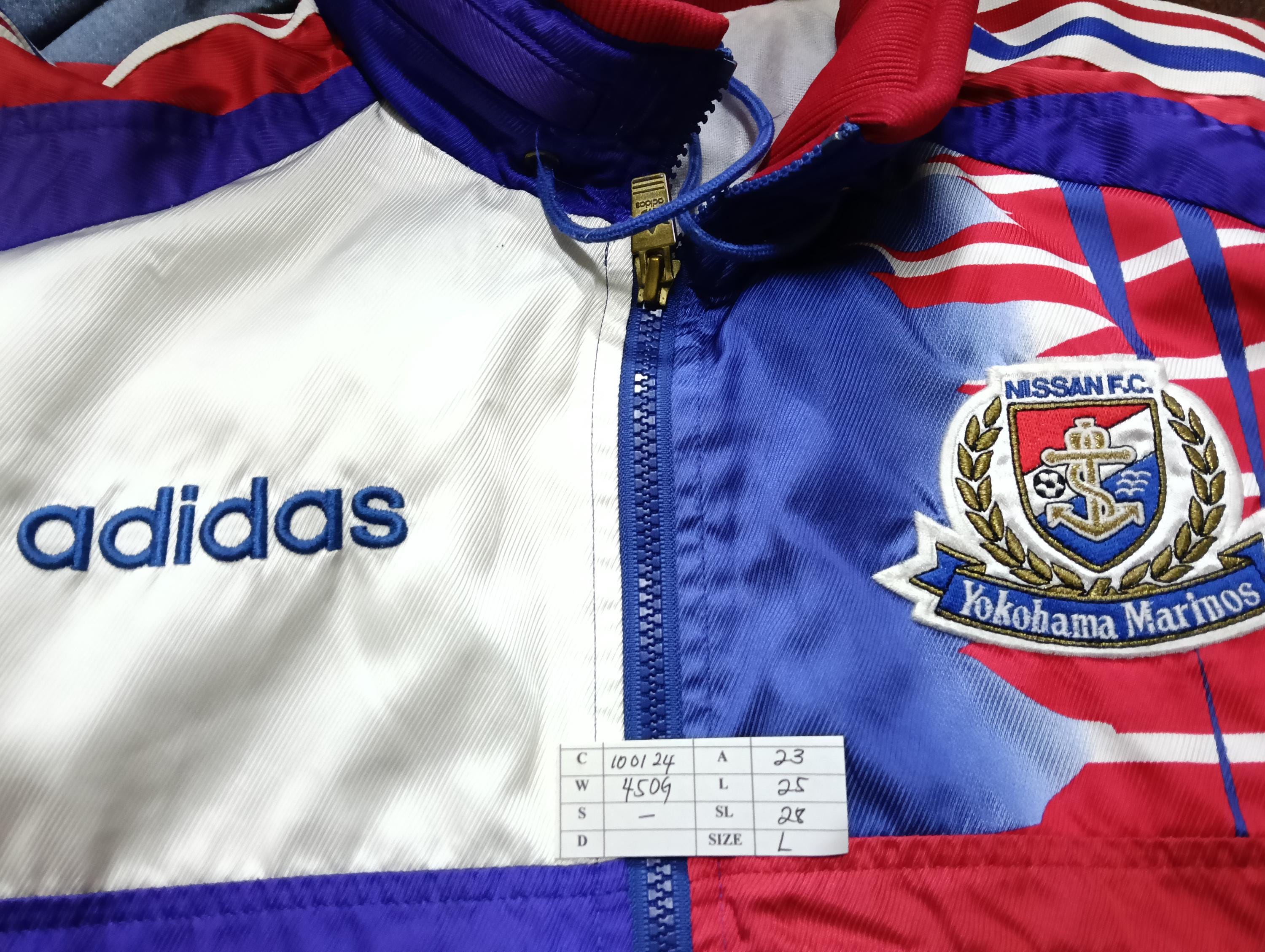 Vintage 90's Yokohama Marinos Adidas Japanese Football Club Mizuno