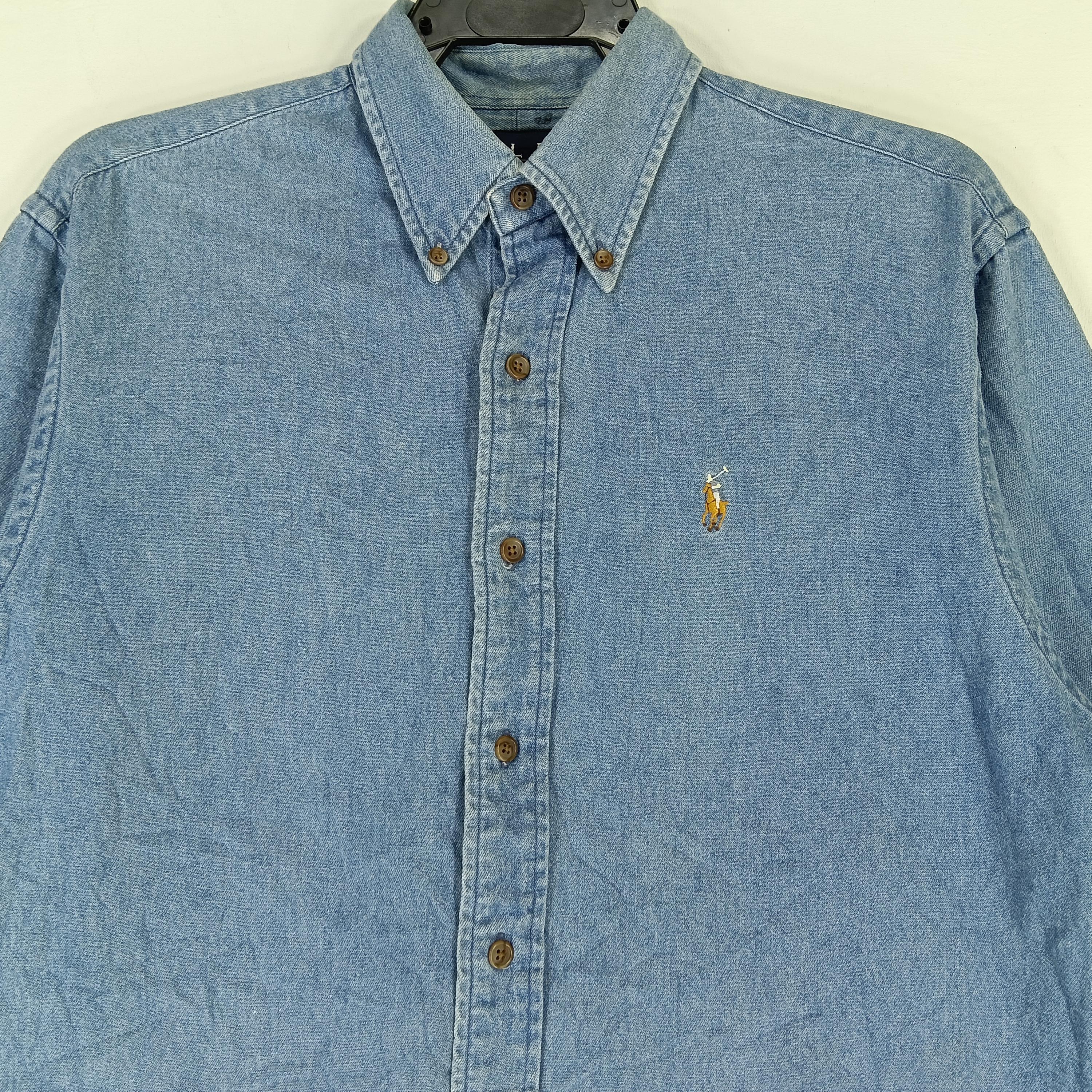 Vintage Polo Country Ralph Lauren Jeans Shirt Small 90s Polo Pony