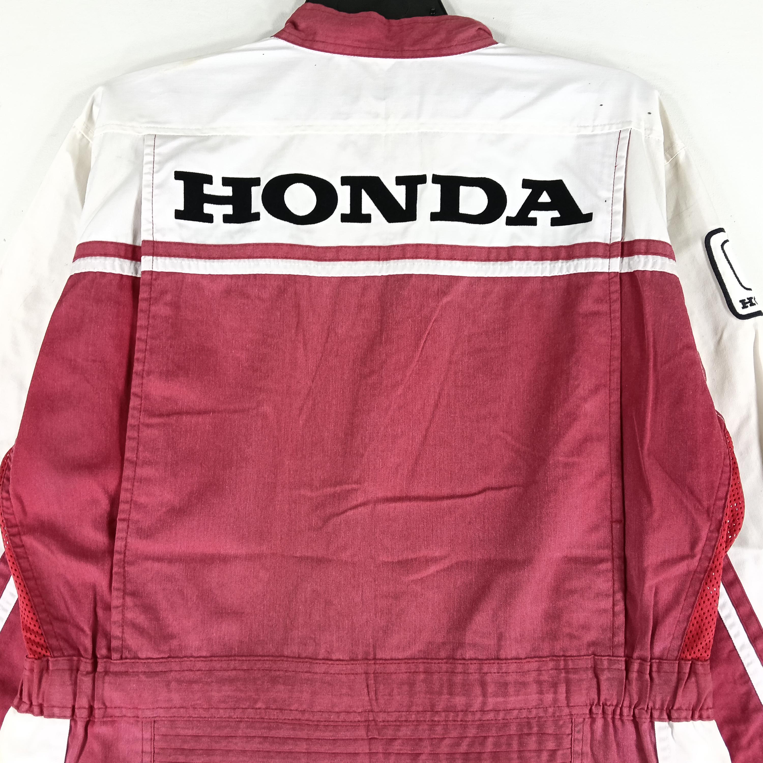Vintage 90's Honda Red White 3large Coverall Workwear Boilersuit