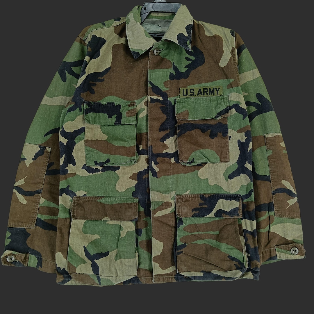 米軍実物 M-50 フィールドジャケットUS ARMY Cold Weather Vintage US Military Cold Weather Field Small Jacket Woodland
