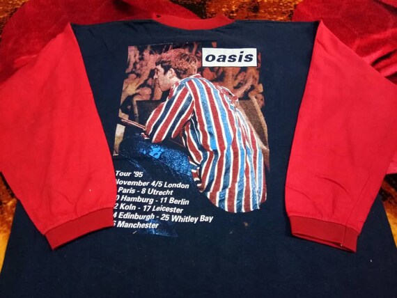Vintage Oasis indie band Brit pop 90 men's t shirt