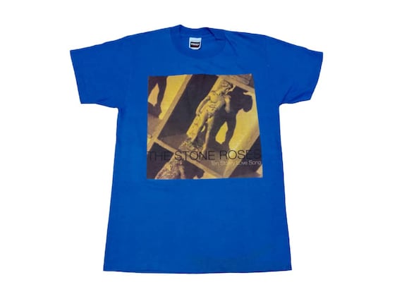Vintage 90's the Stone Roses Blue Medium T Shirt English Rock Band