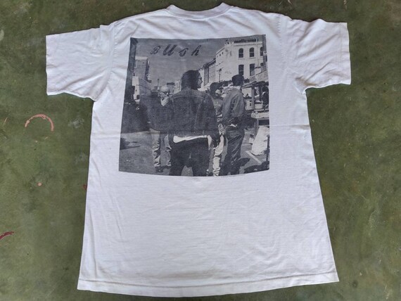 bush tシャツ 90s Vintage 90's Bush Thrashed Band T-Shirt - FRESH KILLS