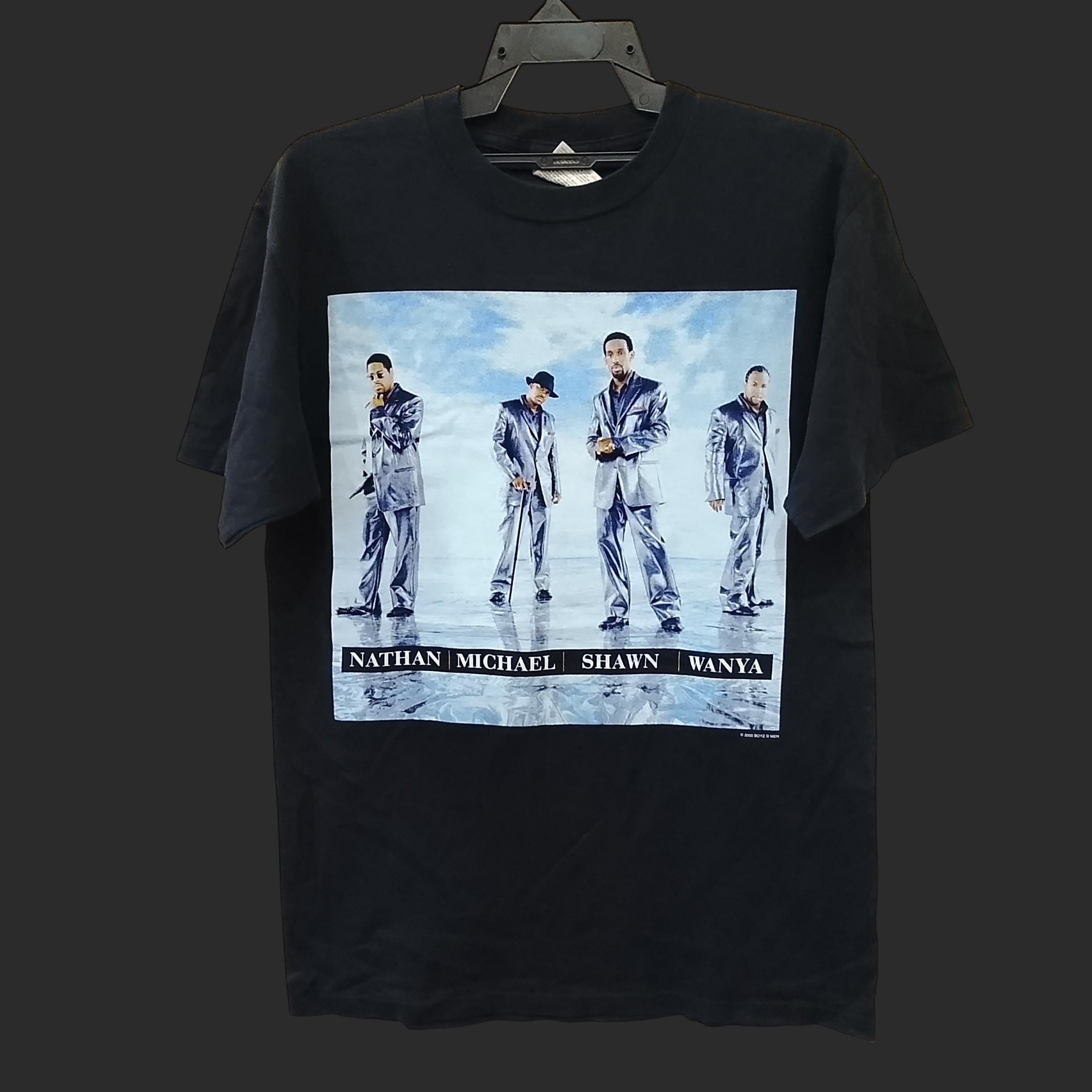 Vintage Y2K Boyz II Men American Vocal Group Harmony Band Black