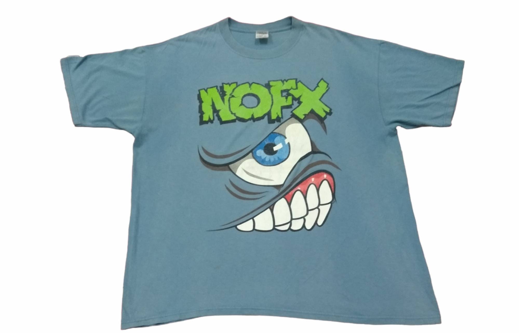 Vintage Nofx American Rock Band Blue Xlarge T Shirt Band Music