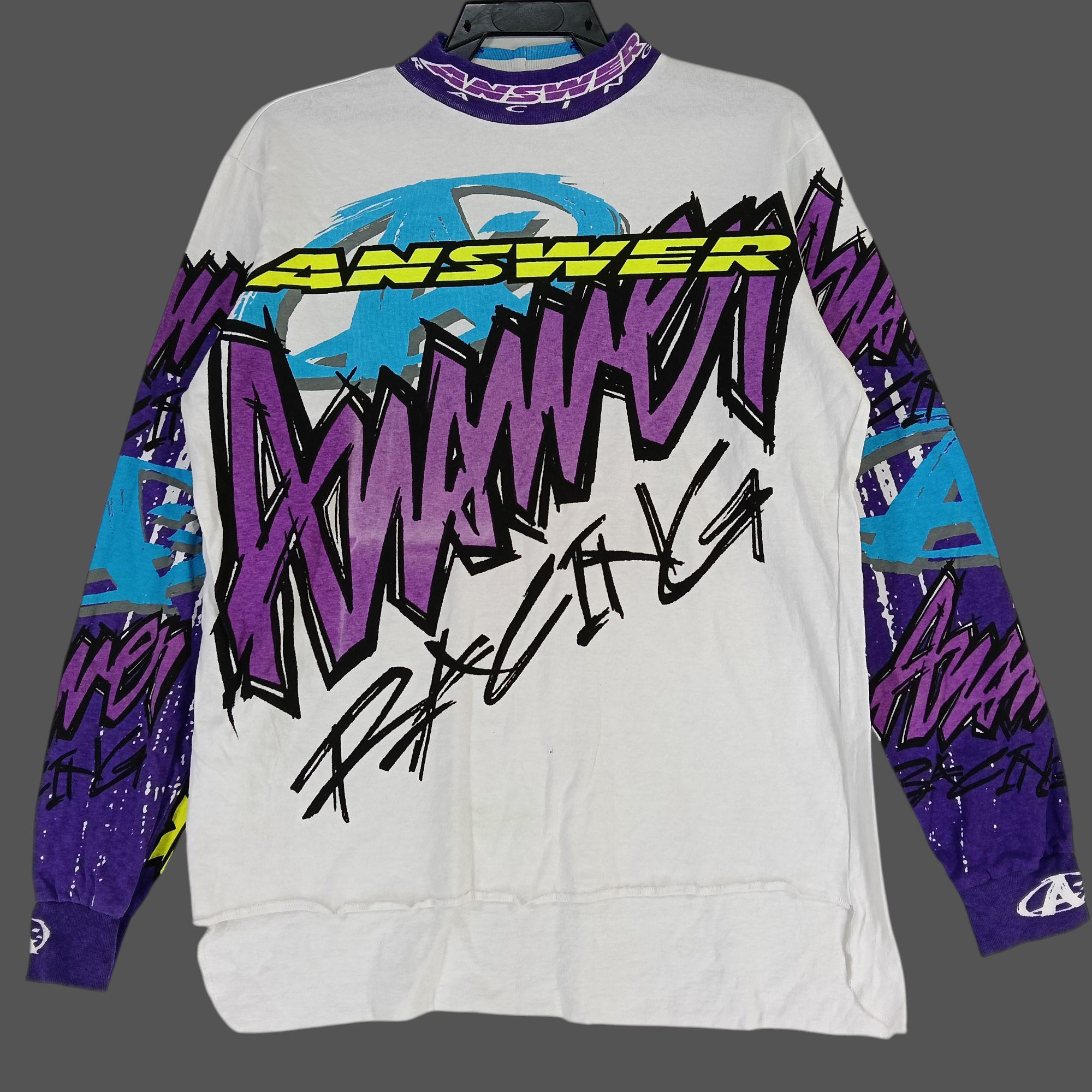 Vintage 90's Answer Racing Motorcross Small Shirt Motocross
