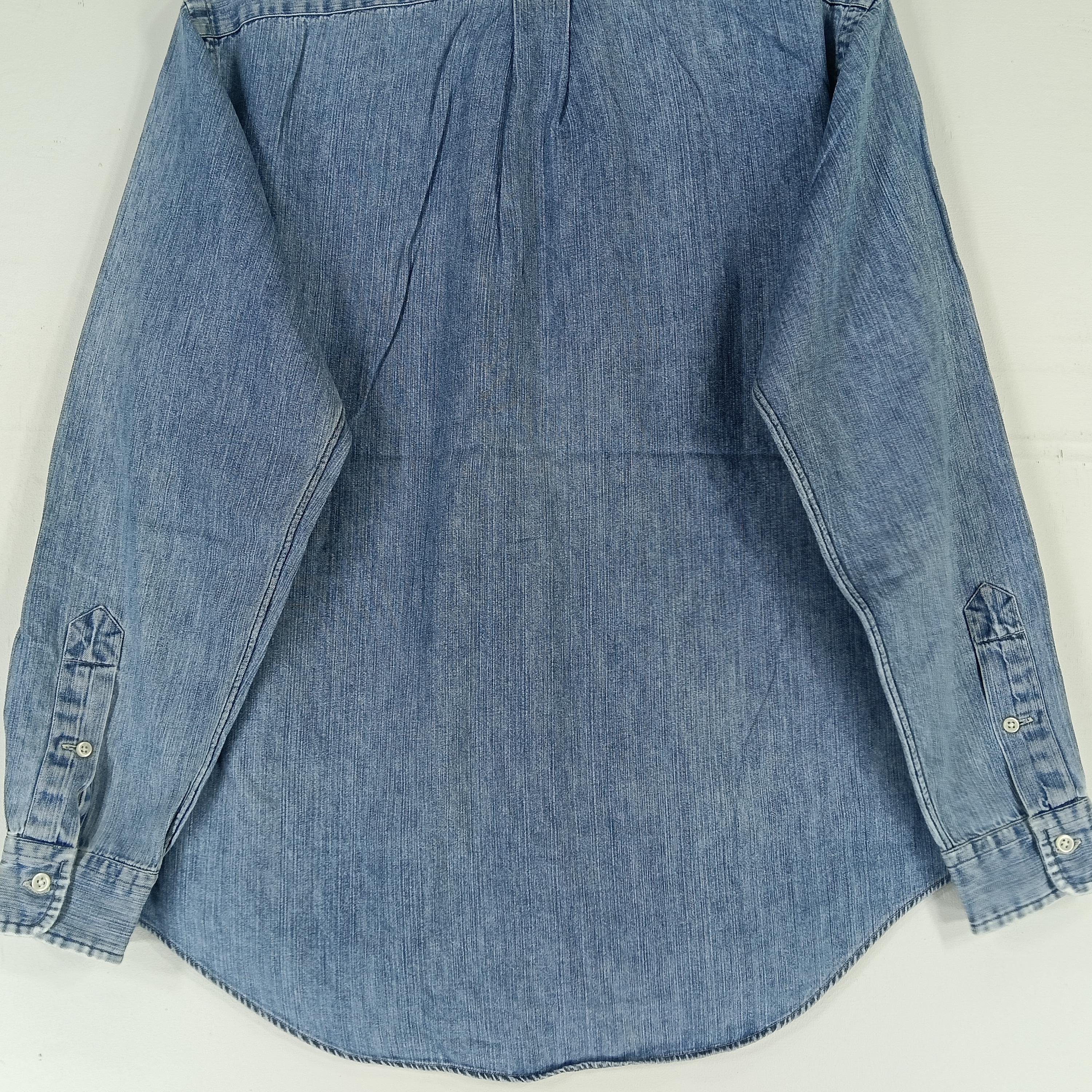 Vintage Polo Country Ralph Lauren Jeans Shirt Large 90s Polo Pony
