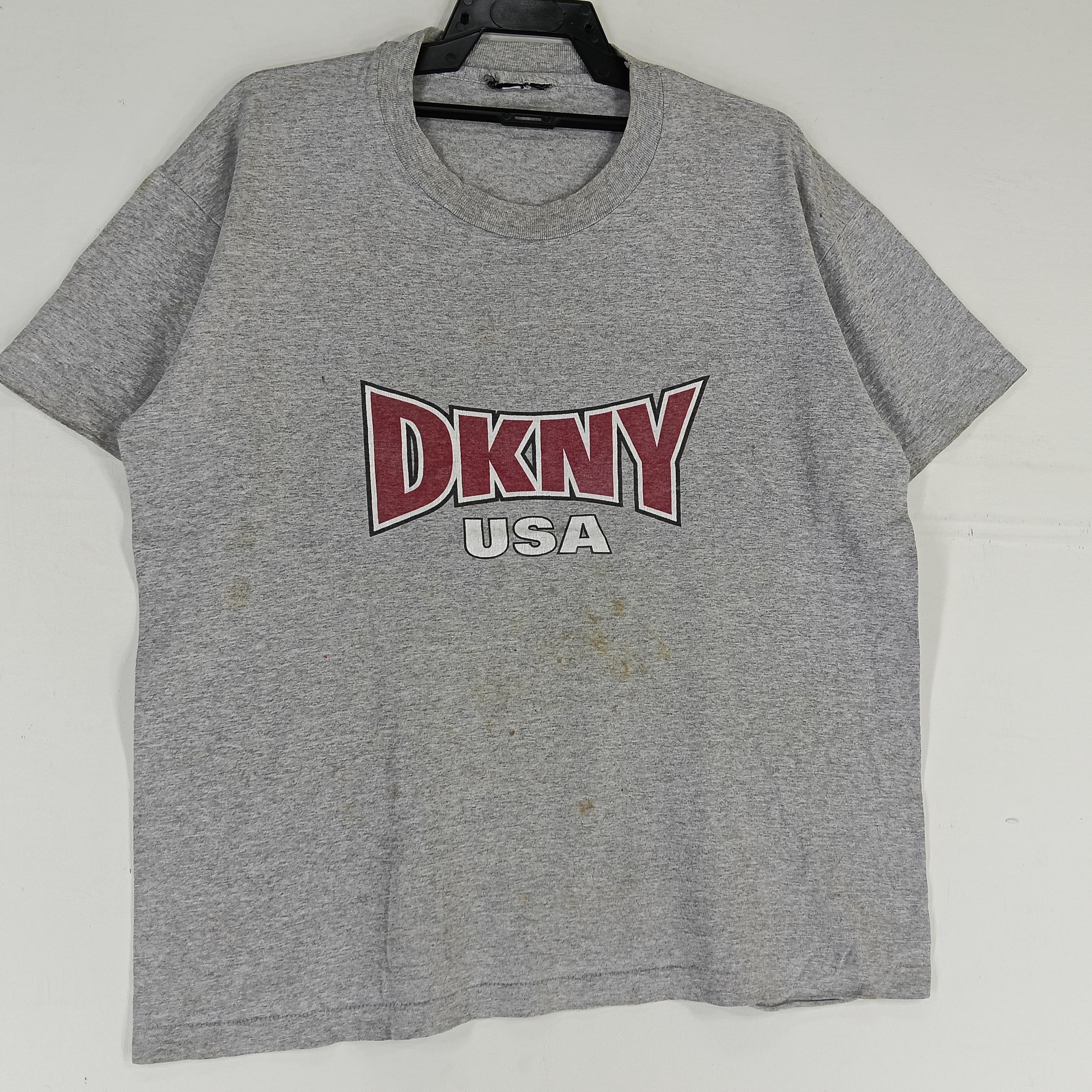 Vintage 90's Dkny Usa Grey T Shirt Large Dkny Sport Jeans Casual