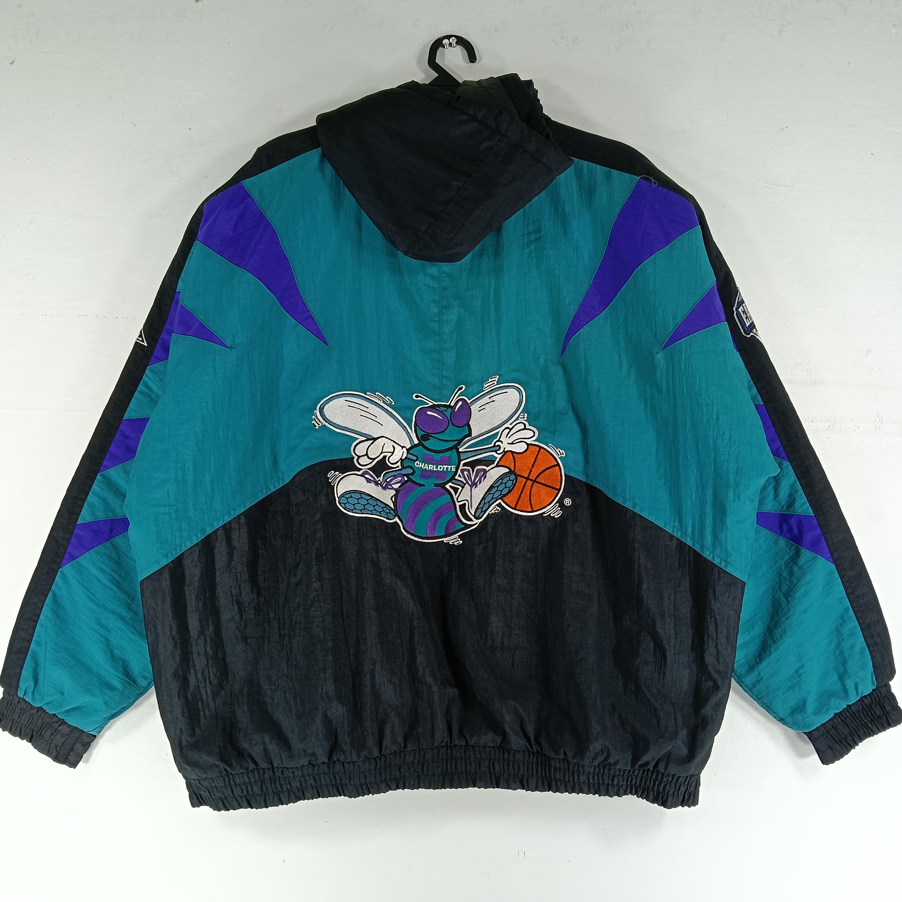 Vintage 90's Charlotte Hornets American Basketball Team Colorblock