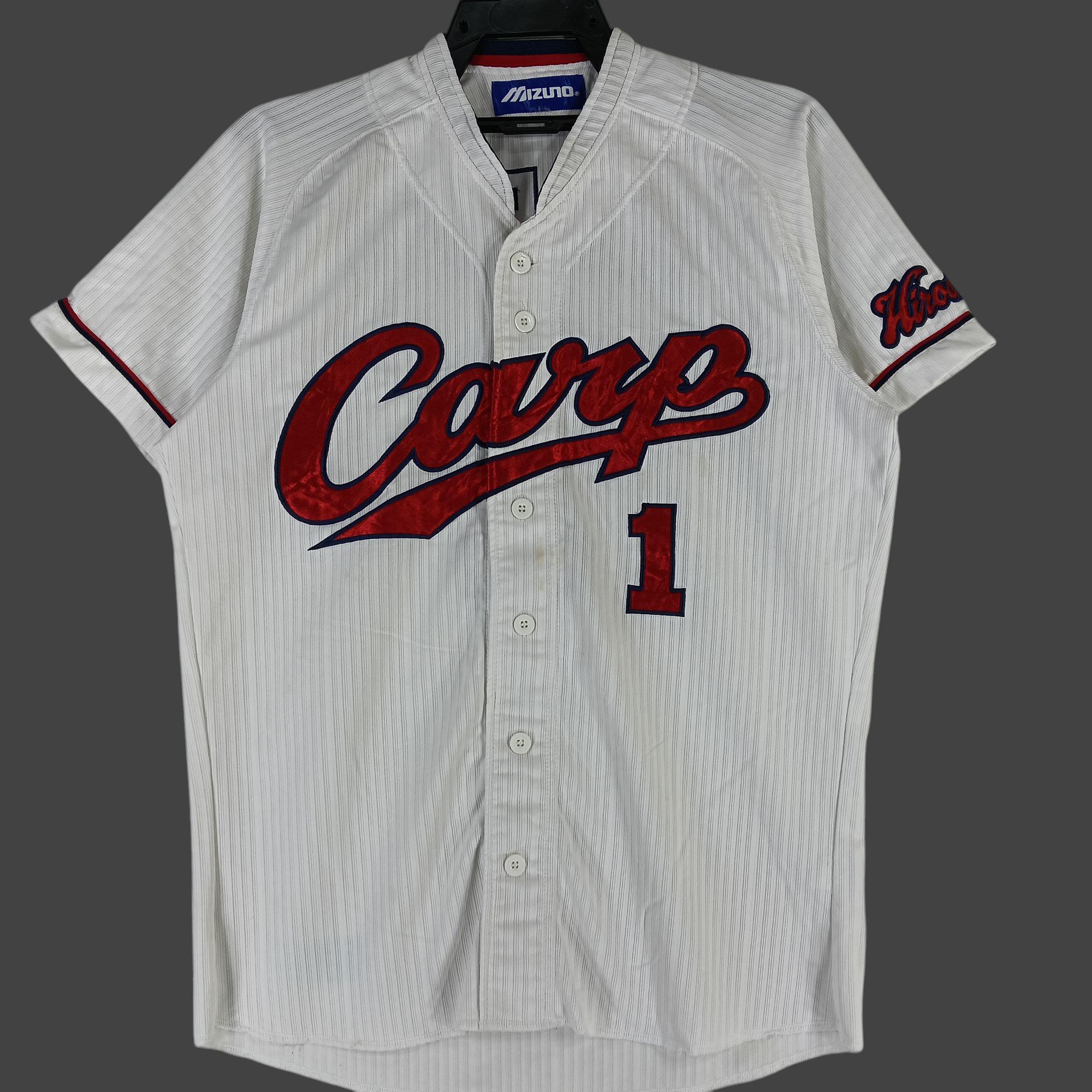 Vintage 90's Mizuno Japanese Baseball Team White Small Jersey