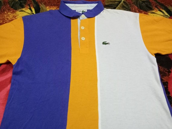 Vintage Lacoste Polo multicolor men's 