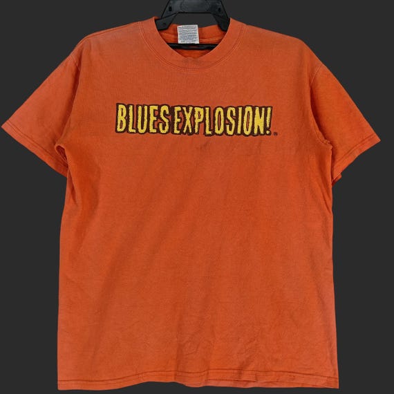Vintage Y2K Jon Spencer Blues Explosion Band Orange Medium T Shirt
