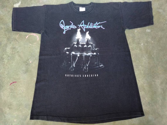 Vintage Janes Addiction American Rock Band Black Large T Shirt