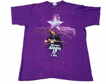 Vintage 90s Bryan Adams Tour T-shirt: 18 Til I Die, Size XL - Etsy