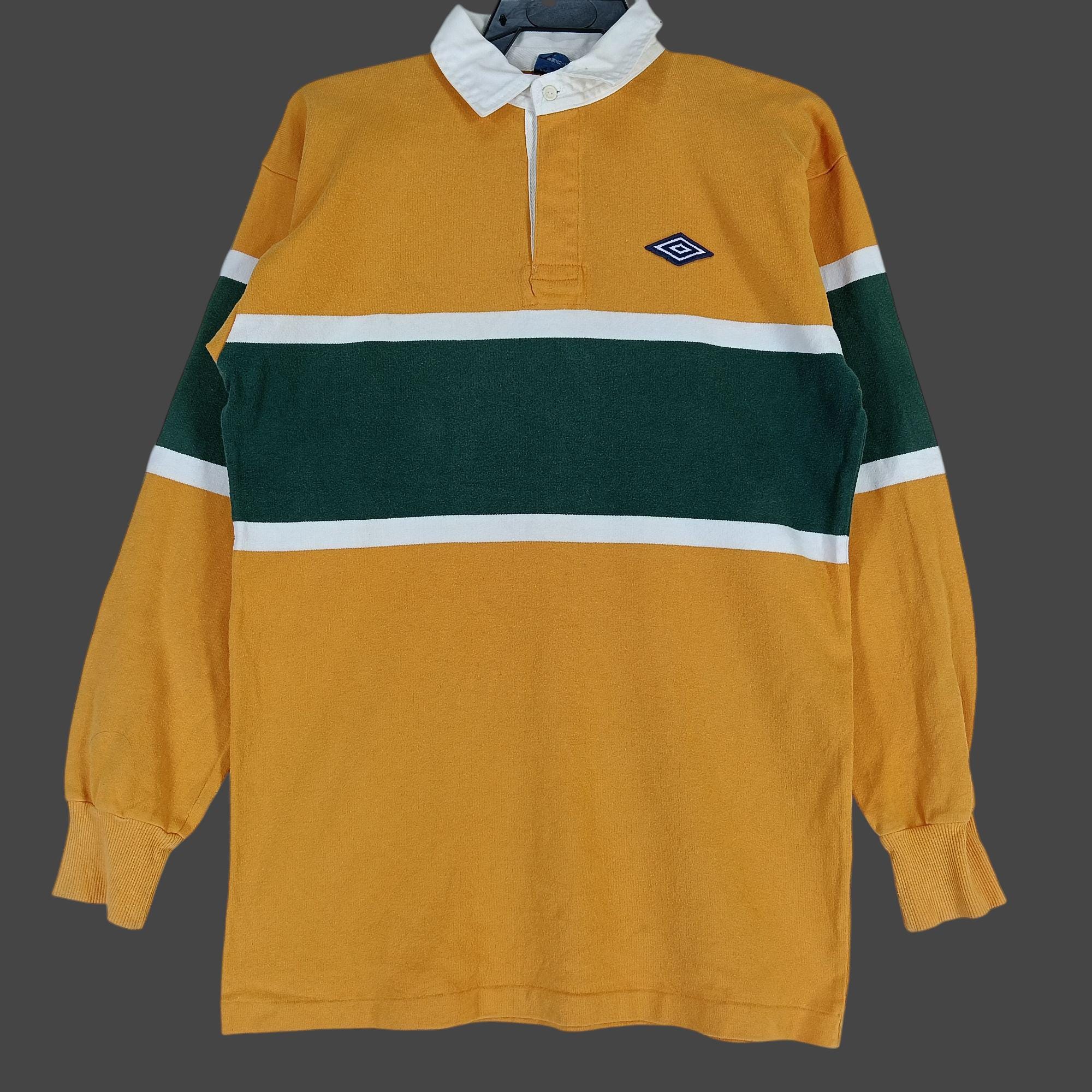 Vintage 90's Umbro Color Block Rugby Polo Shirt Rugby Medium Umbro