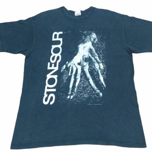 Vintage Stone Sour American Rock Band Black Large T Shirt Genre Music Heavy Metal Hard Rock Metal Nu alternative Rock Music Concert Size L