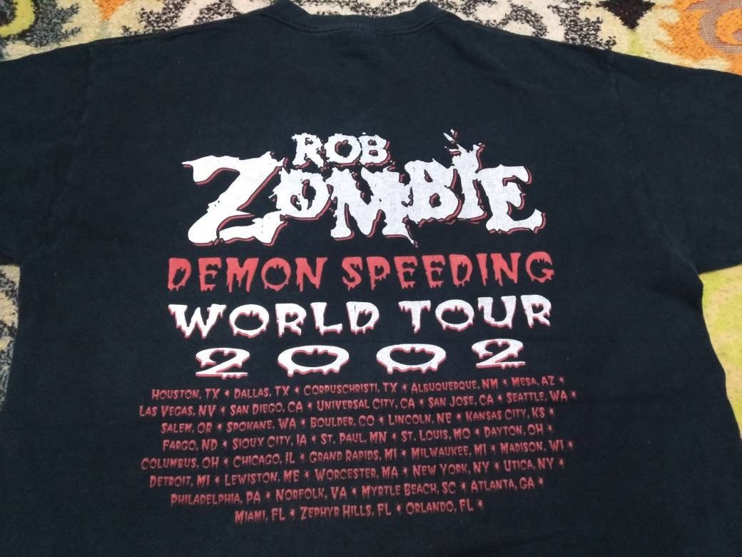 希少 Robzombie ロブゾンビ 2002年ツアーTシャツ XL ビッグ