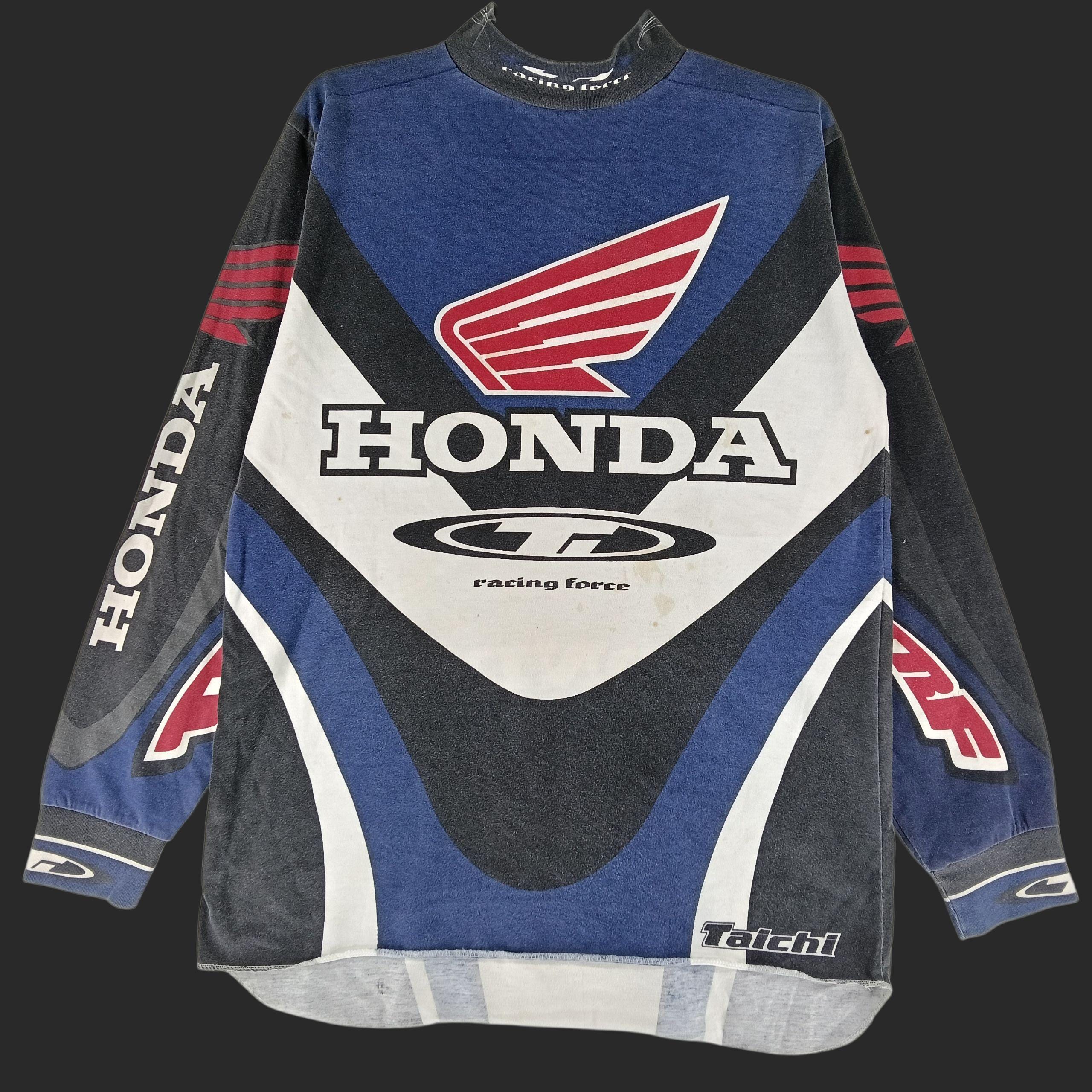 HONDA ビンテージ モトクロス ロンTシャツ Vintage 90's Honda Motorcross Multicolor Large Shirt Honda Racing
