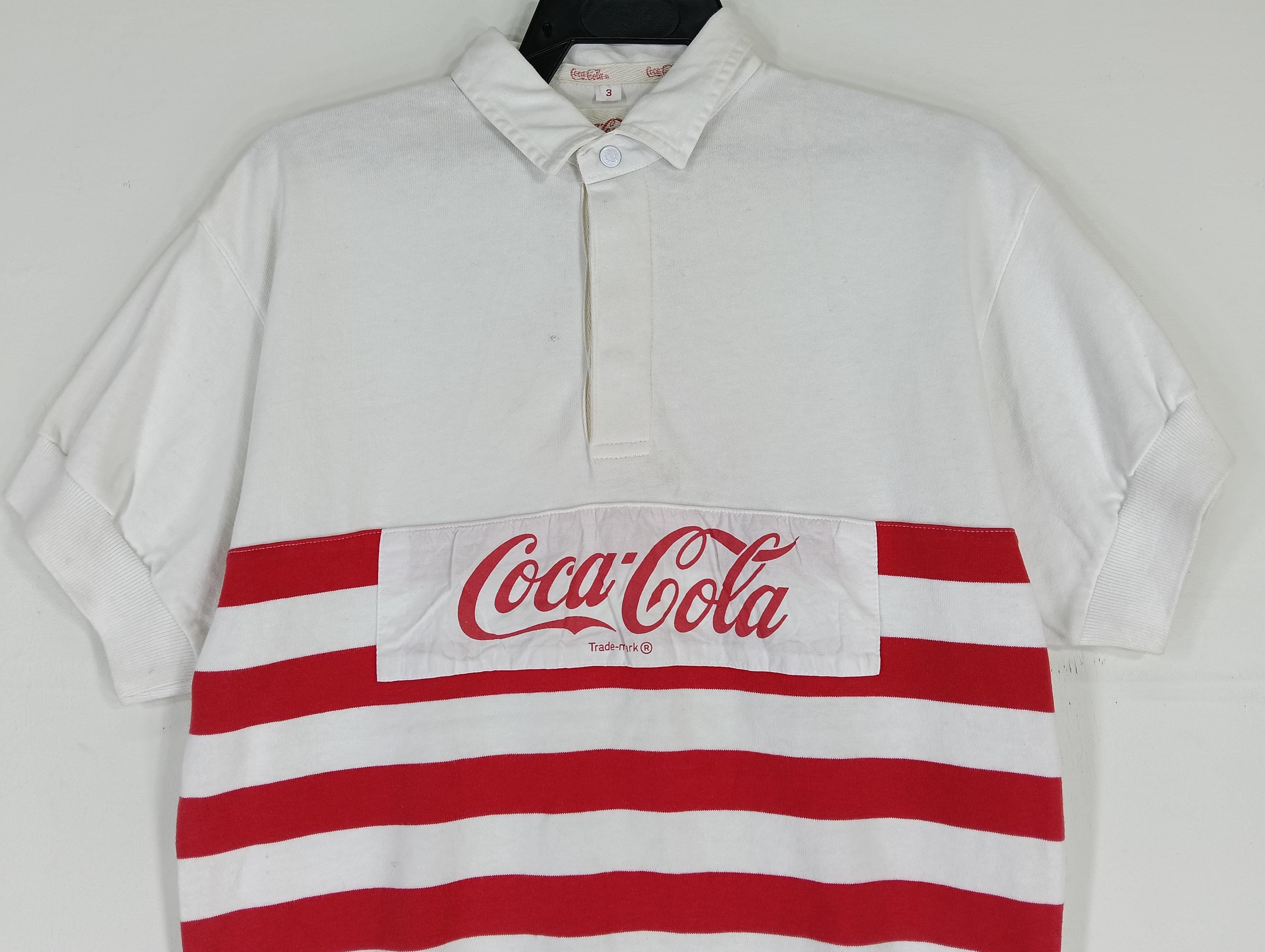 Vintage 1986 Coca Cola Shirt Stripe Medium 80's Coca Cola