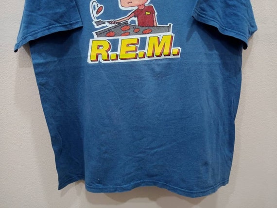 Vintage 90's Rem American Band Blue Xlarge T Shirt REM Band Genre