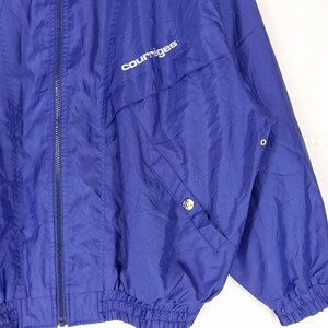 Vintage 90's Courreges Paris Sport Futur Blue Large Jacket Courreges Zipper Jacket Sportwear Sport Jacket Size L image 5