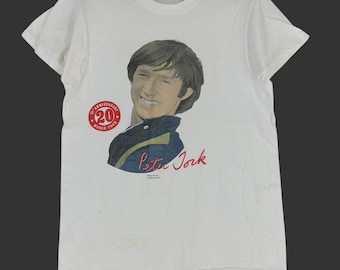 Vintage 80's Solo Singer Country White Small Large Tshirt Music Concert Tour Shirt Size L