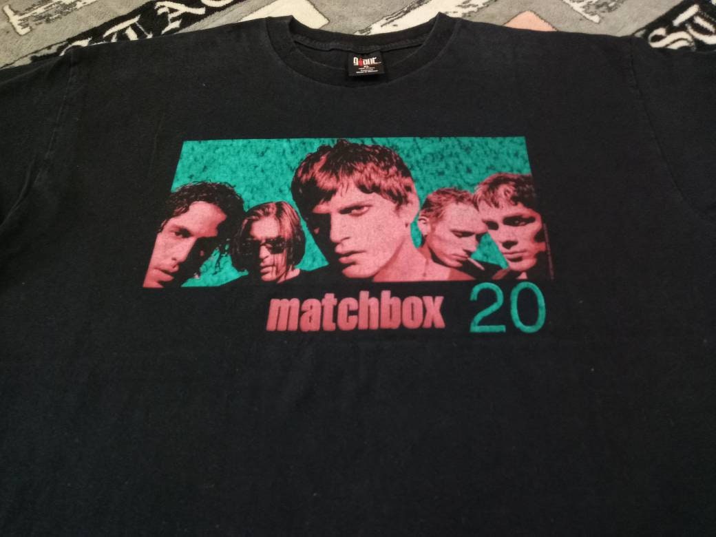 Vintage MatchBox Twenty band 90s t shirt Etsy