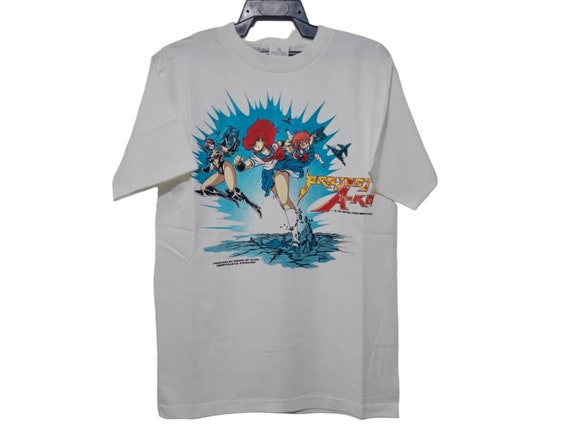 ヴィンテージ 90 年代 プロジェクト A子 アニメ ホワイト ミディアム T