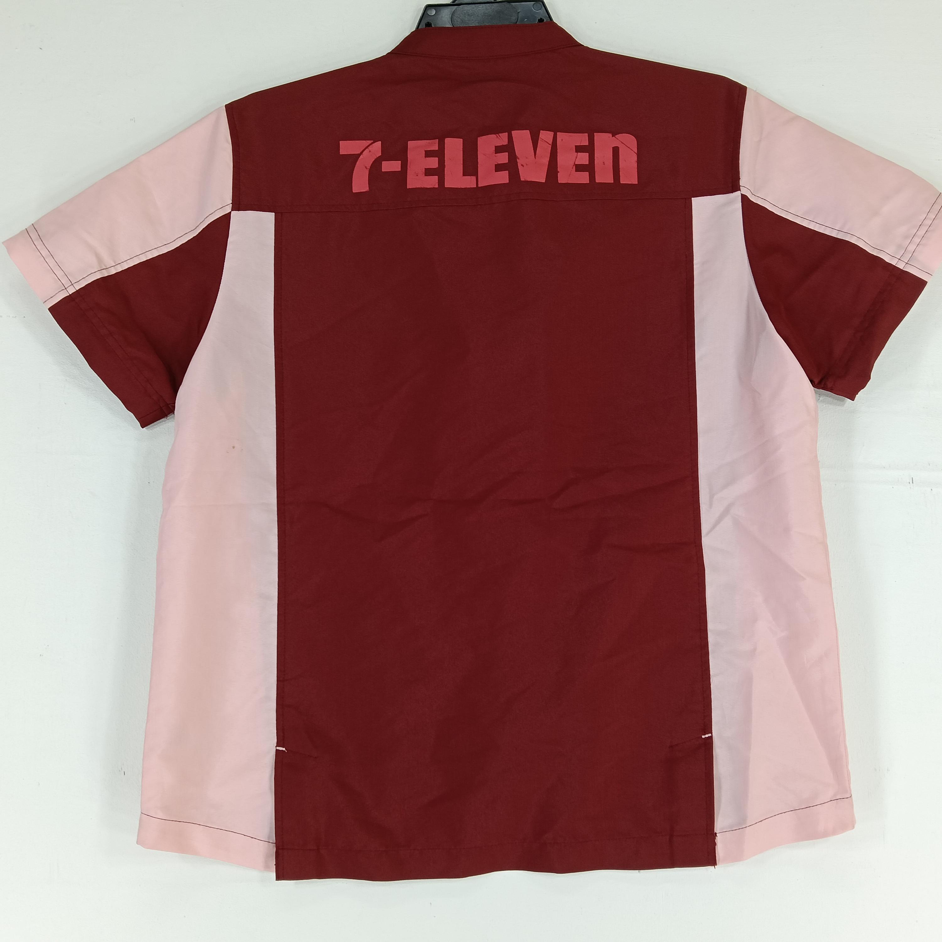 Vintage 7-eleven Workers Shirt Medium Vtg Japan Seven Eleven