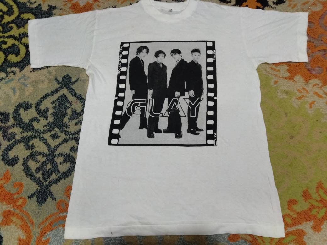 Vintage Glay Japanese Rock Band White Large T Shirt Glay Japan