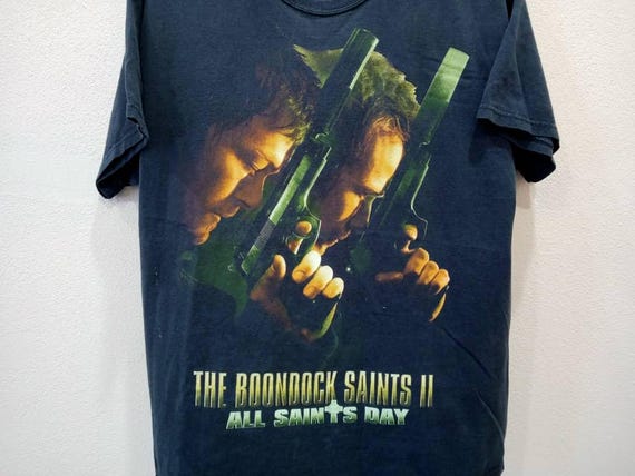 Vintage the Boondock Saints Movie Black Large T Shirt Action