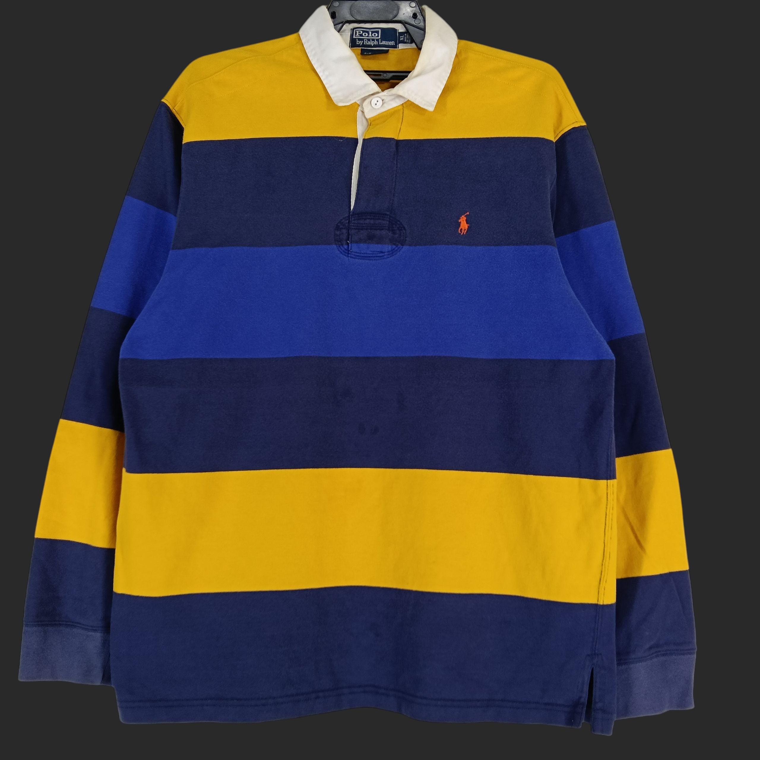 Vintage 90's Polo Ralph Lauren Polo Stripes Shirt Xlarge Polo