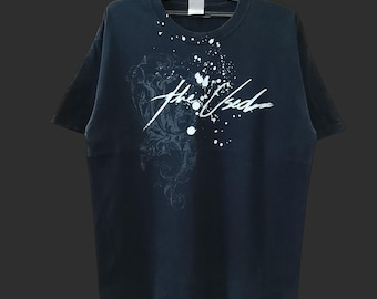 Vintage 90's Balzac Japanese Punk Rock Band Black Large T Shirt