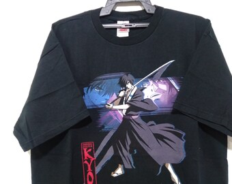 00s SAMURAI DEEPER KYO anime tシャツ Vintage Y2k Samurai Deeper Kyo Anime Black Xlarge T Shirt