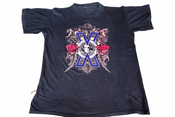 Vintage 90's X Japan Japanese Rock Band Black Large T Shirt