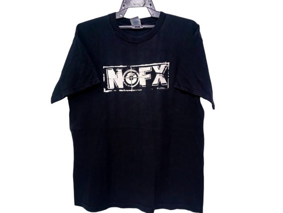 Vintage Nofx Punk Band Black Large T Shirt Nofx American Rock Band
