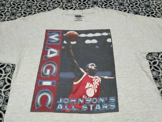 Vintage Magic Johnson basketball player t shirt