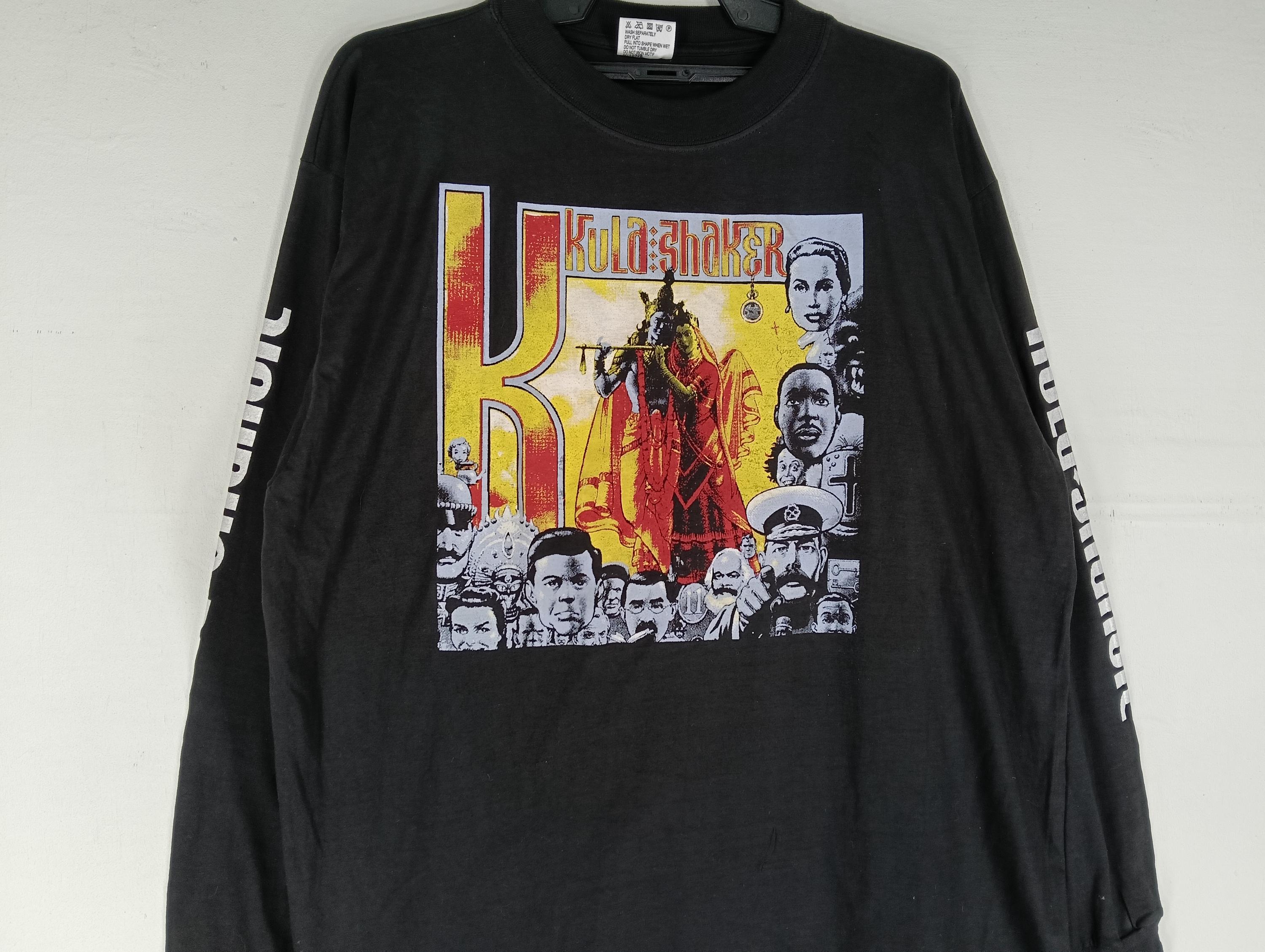 Vintage 90's Kula Shaker English Psychedelic Rock Band Black