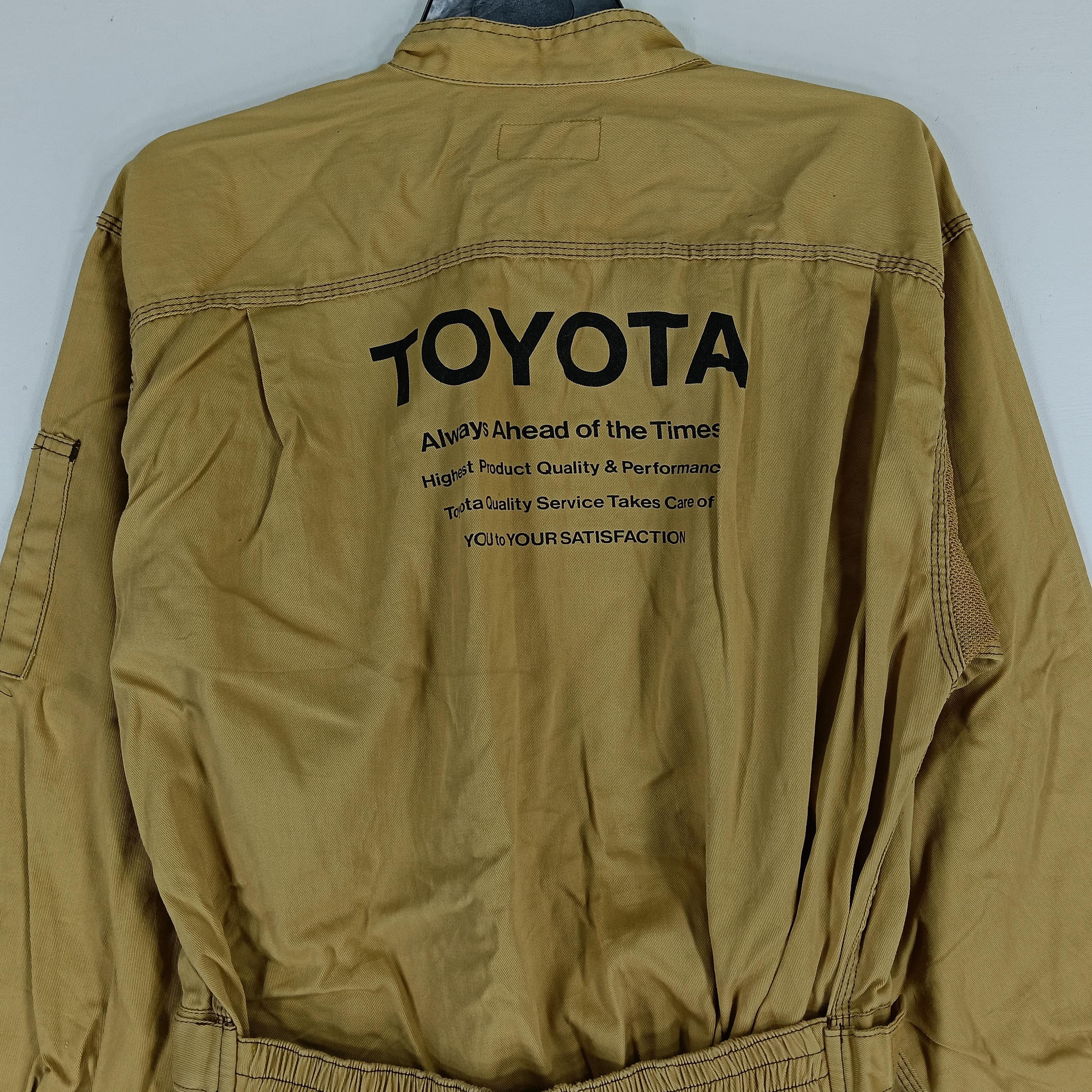 非売品 TOYOTA TECNO トヨタ テクノ ジャケット Lサイズ MA1 Vintage 90s Toyota Tecno Japan Yellow Coveralls Large Toyota